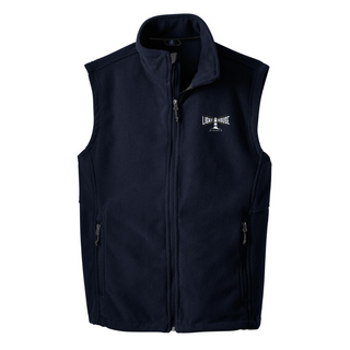 Women's Embroidered Fleece Vest- Lighthouse Visuals