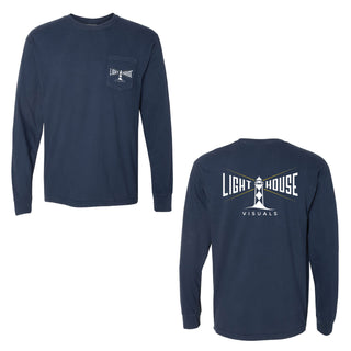 Long Sleeve Pocket T-Shirt (Original Logo) - Lighthouse Visuals