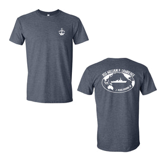 Navy Anchor Short Sleeve Shirt - USS William P Lawrence Family Readiness Group