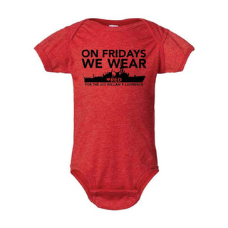 RED Friday Infant Bodysuit - USS William P Lawrence Family Readiness Group
