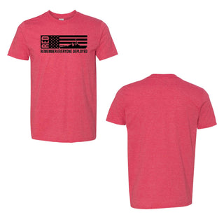 RED Friday Flag Short Sleeve Shirt - USS William P Lawrence Family Readiness Group