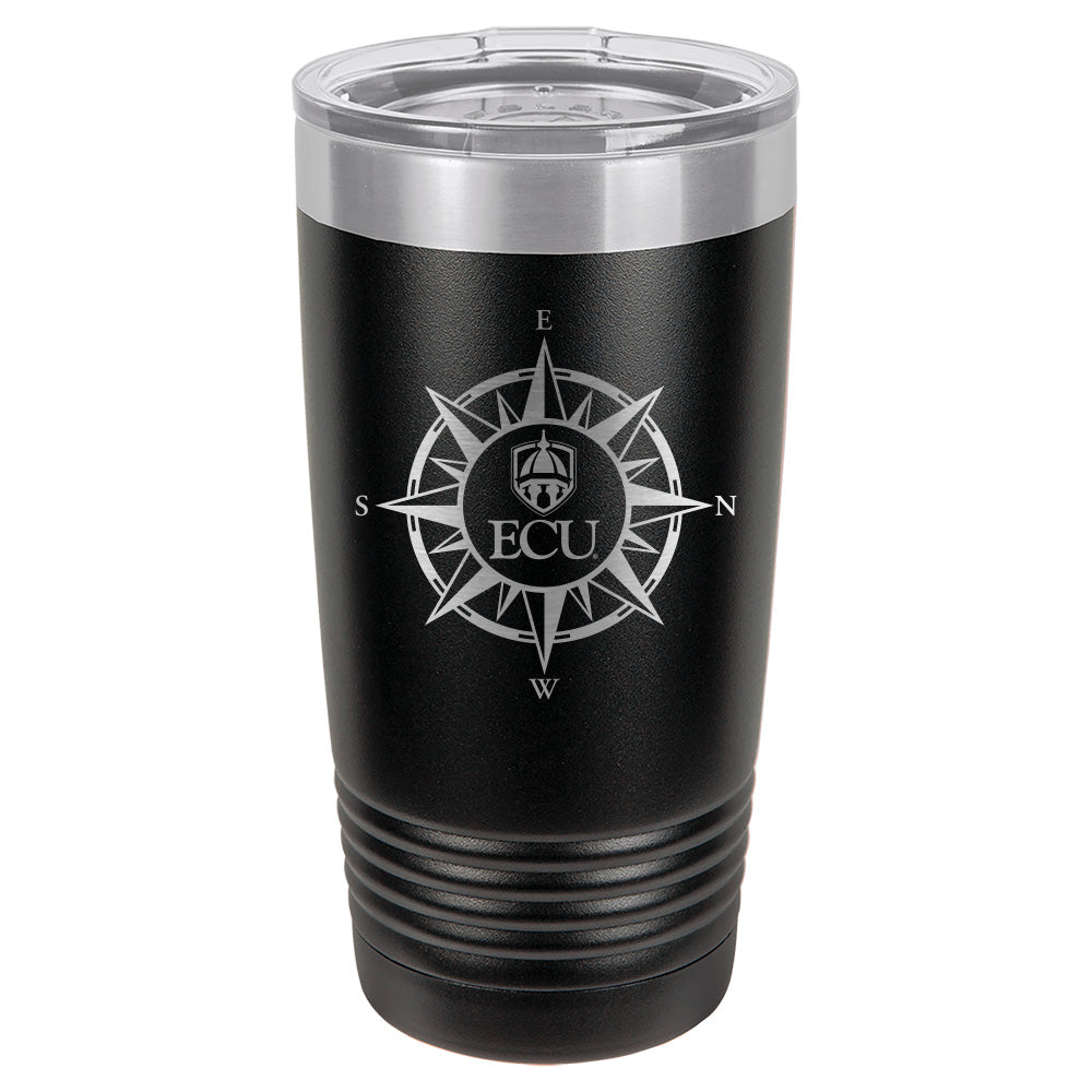 ECU® Compass Logo Ribbed Tumbler