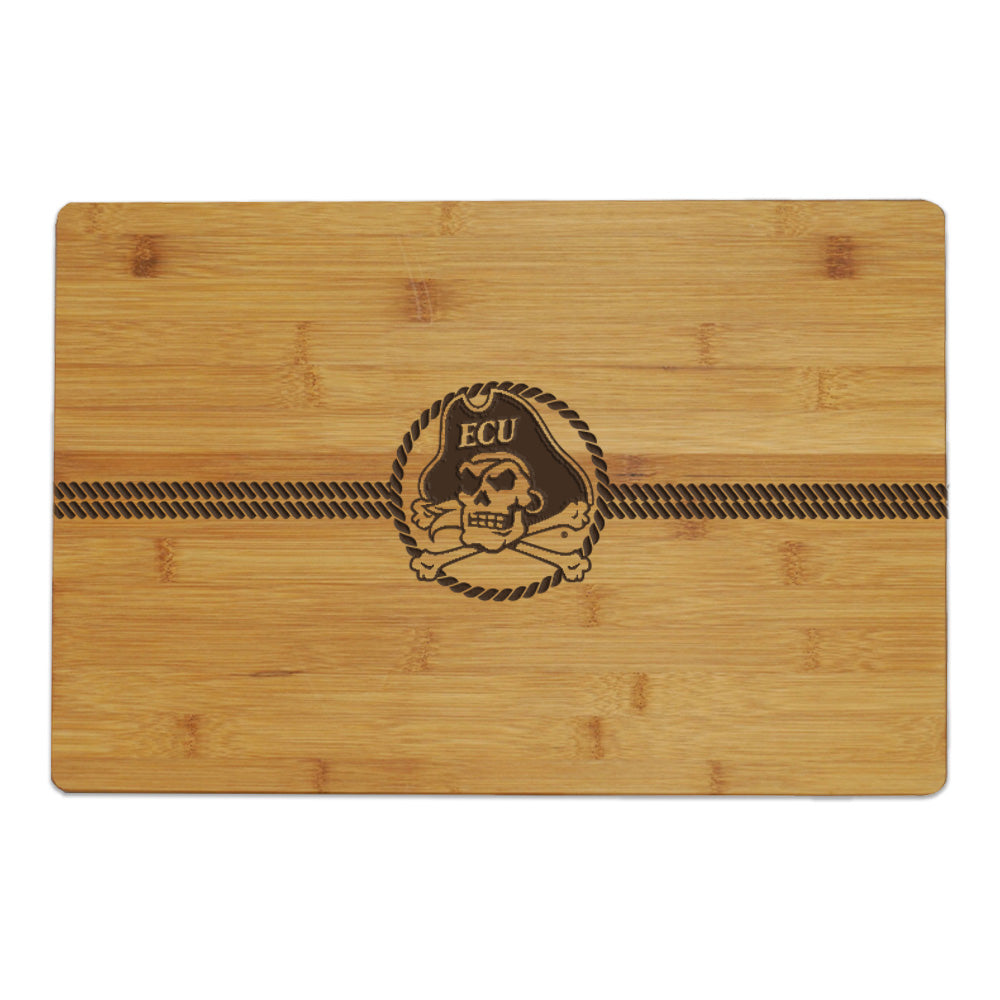 ECU® Athletics Rope Engraved Bamboo Cutting Board