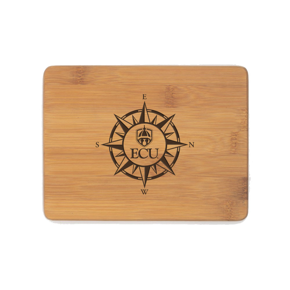 ECU® Compass Logo Engraved Mini Bamboo Cutting Board