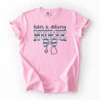 Baby Blanket Bow Labor and Delivery Nurse Shirt