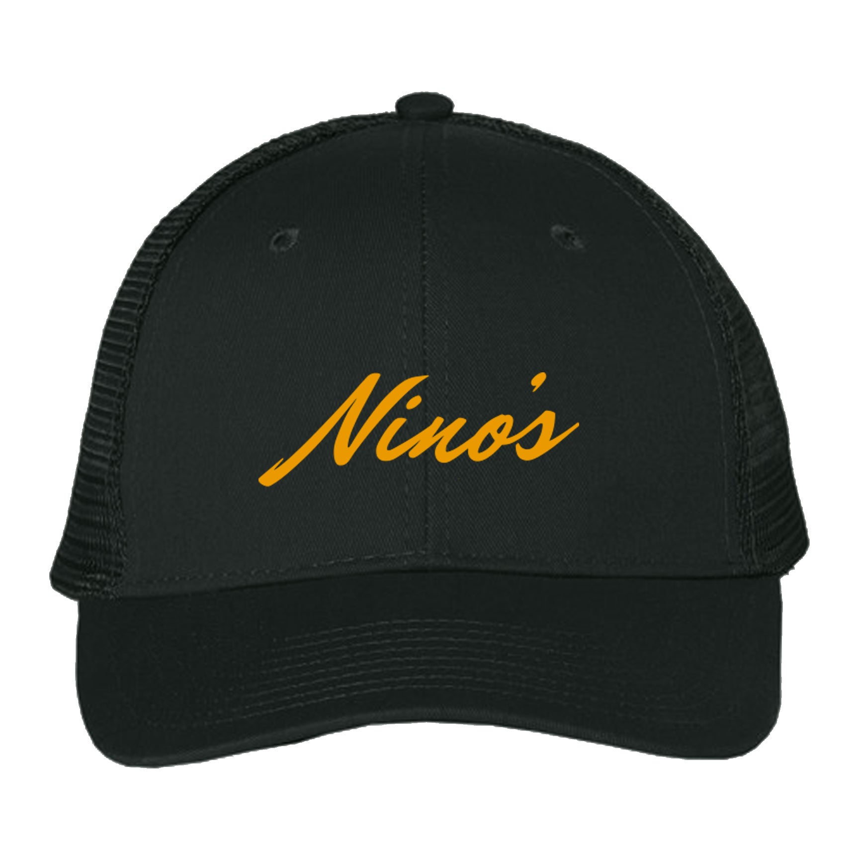 Nino's Black Mesh Back Cap