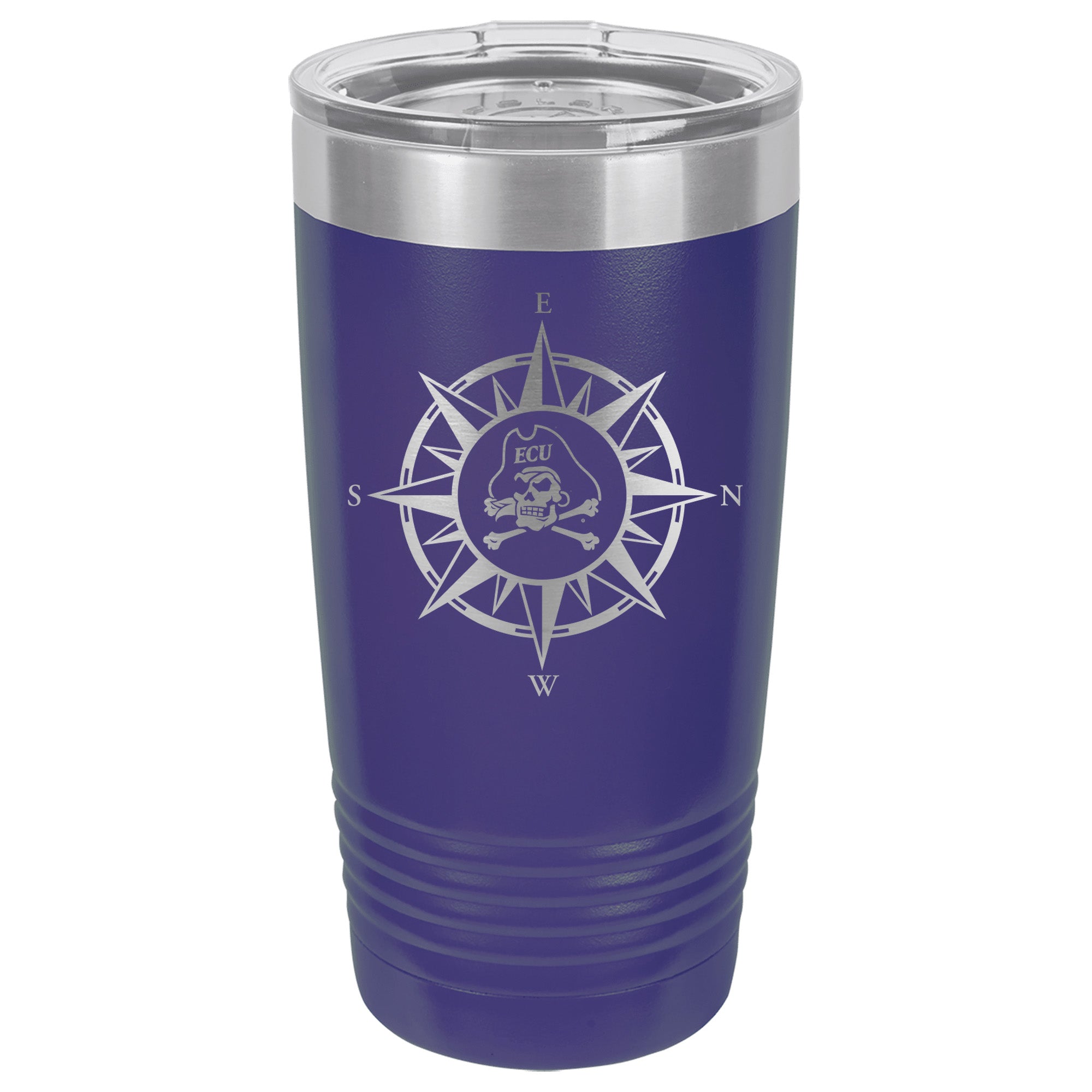 ECU® Athletics Compass Logo Ribbed Tumbler