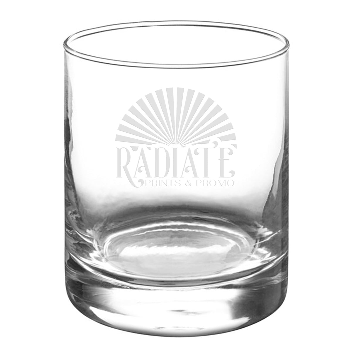 Engraved Logo Rocks Glass