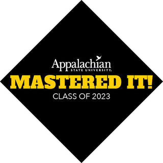 Mastered It Appalachian Graduation Cap Topper