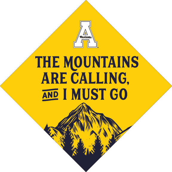Mountains Are Calling Graduation Cap Topper