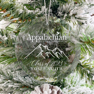 Appalachian Mountains Glass Ornament