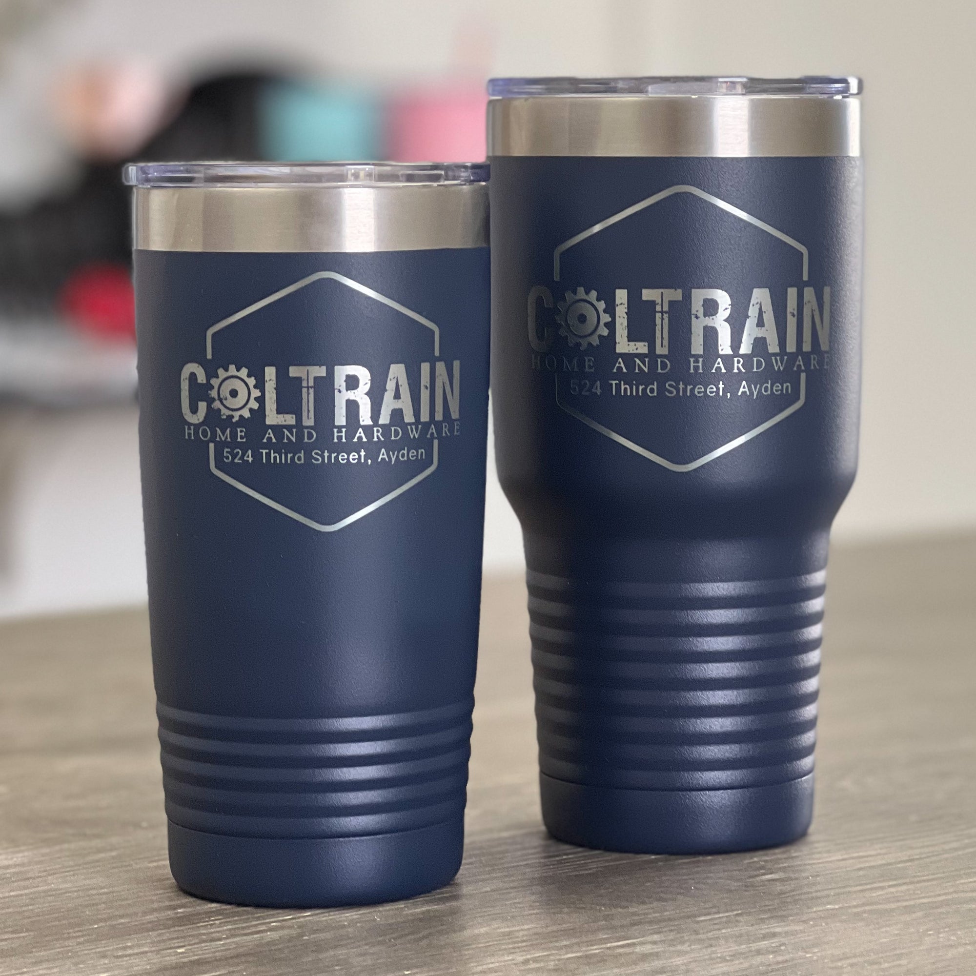 Engraved Logo Ribbed Tumbler