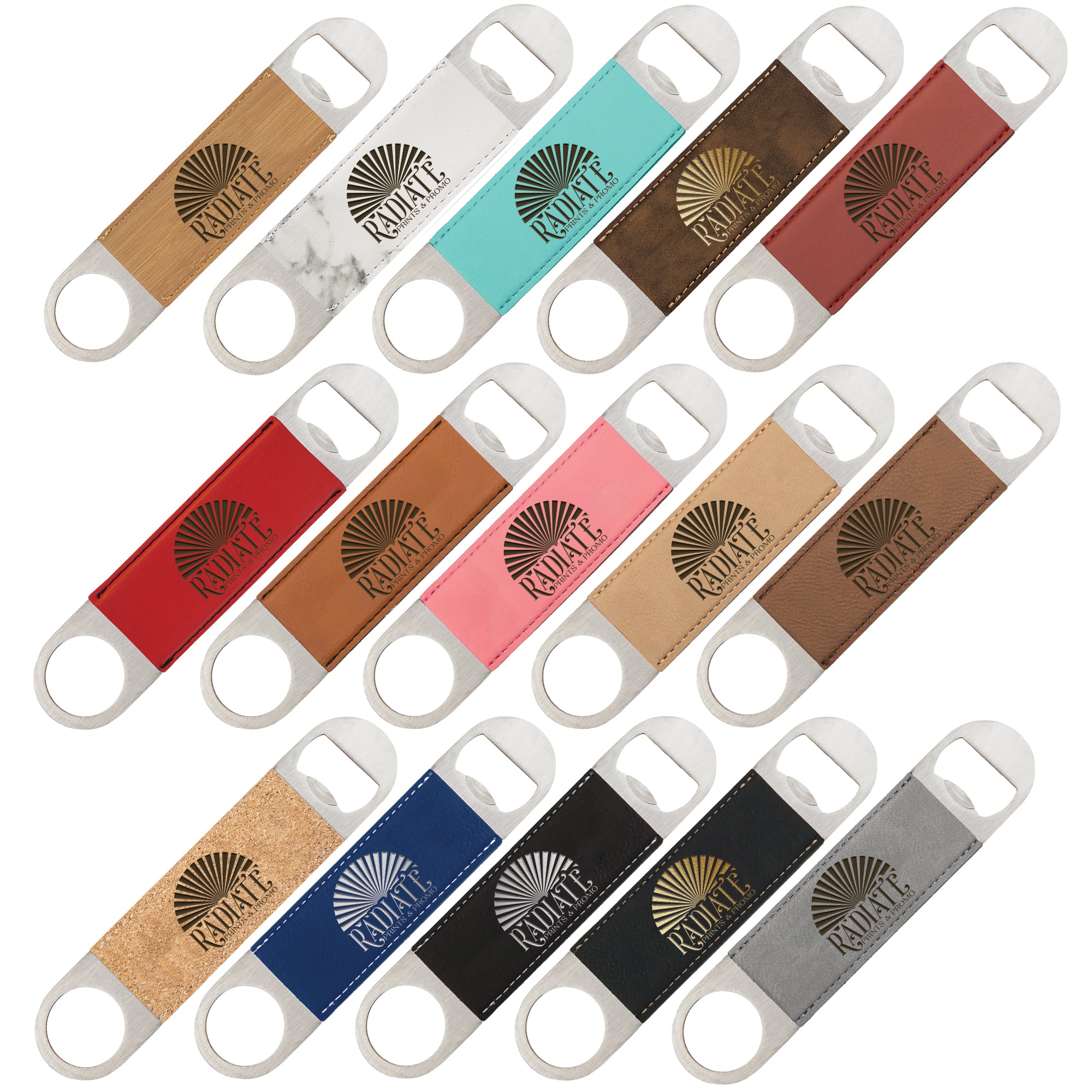 Engraved Leatherette Bottle Opener
