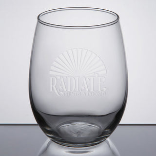 Engraved Logo Wine Glass