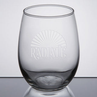 Engraved Logo Wine Glass